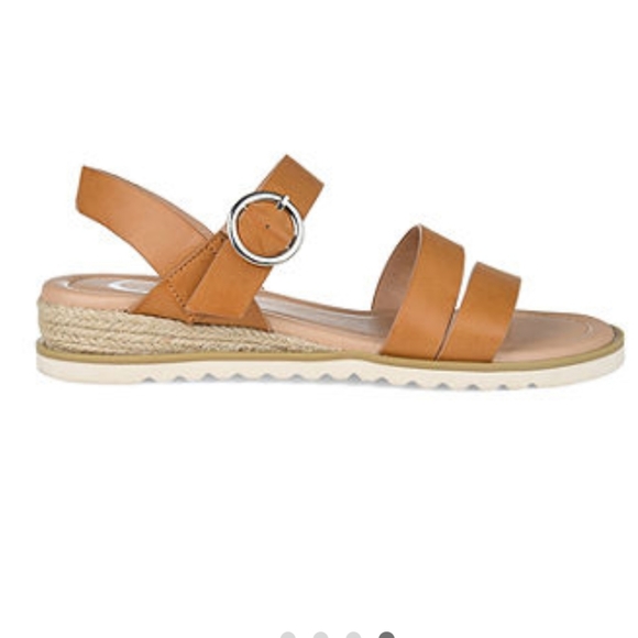 EUC Journee Collection Women's Nikki Wedge Espadrille Sandal Size 8 - Picture 4 of 10